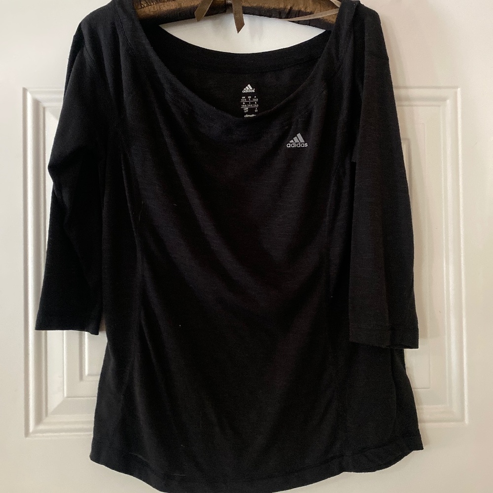 Adidas black climalite shirt
